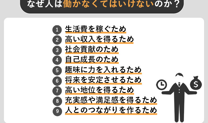 なぜ仕事をするのか？働く理由とその影響について